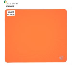 Ice Phoenix mouse pad with extra-dense Lycra woven surface, smooth low-friction glide, Cinnabar-texture natural rubber base, OEM/ODM customization