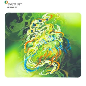 Ultra-thin foldable Gaming mouse pad with microfiber cloth surface for rich color detail, flexible silicone base, lightweight design, OEM/ODM customization