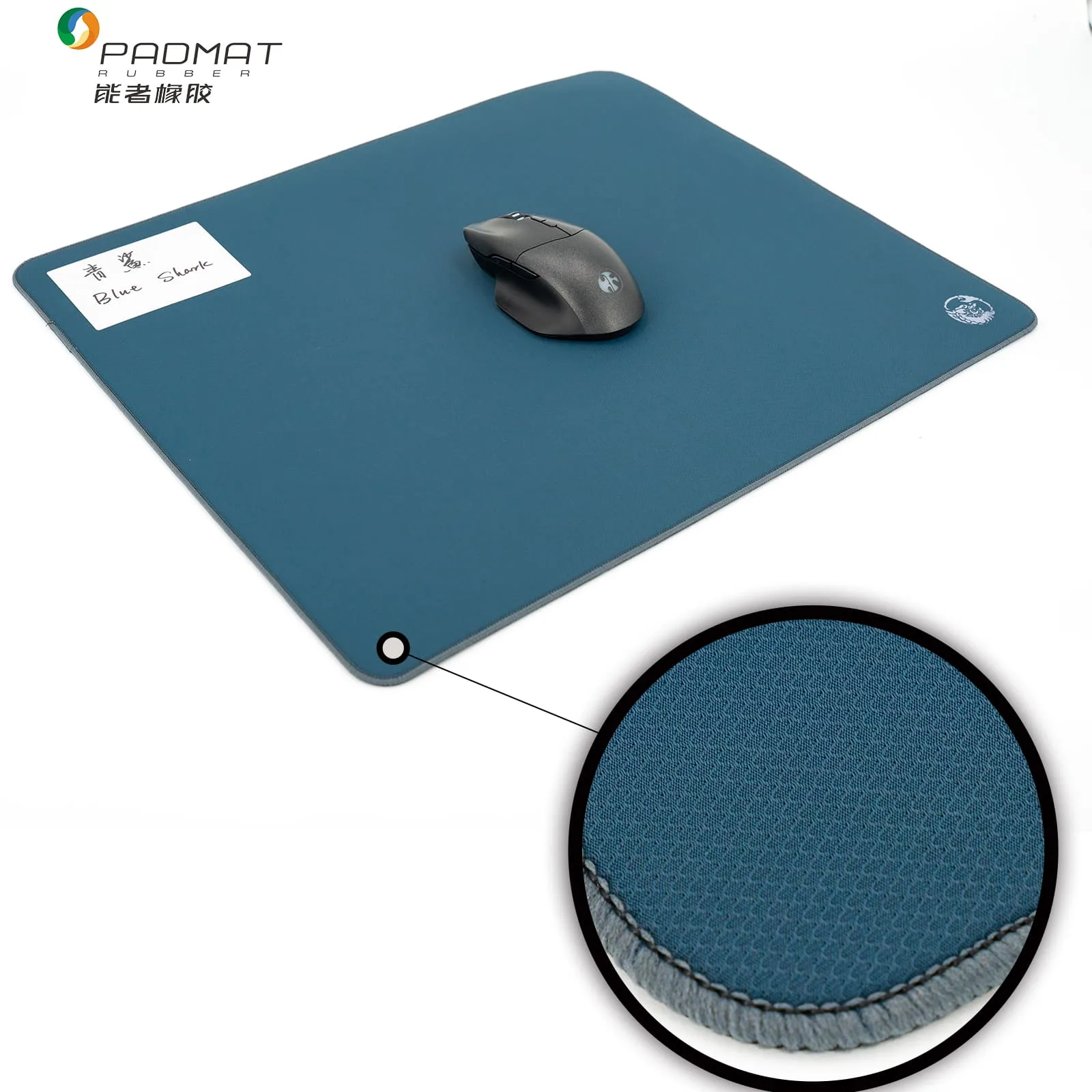 Blue Shark – Shark-Skin Texture Precision Gaming Mouse Pad - Image 2