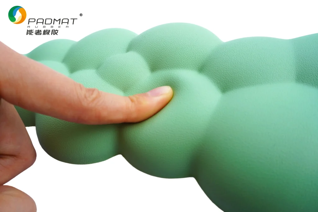 PADMAT brand cloud-shaped memory foam keyboard wrist rest, ergonomic design for wrist support, soft and pressure-relieving, suitable for office and gaming use