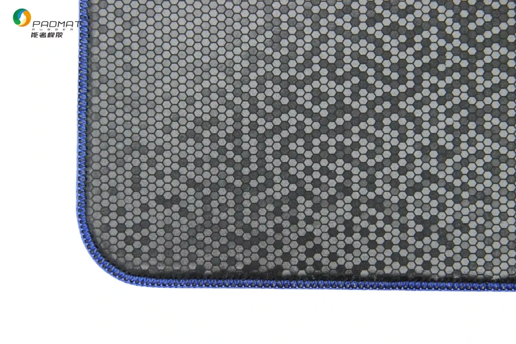PADMAT Honeycomb Texture Gaming Mouse Pad, Non-Slip Rubber Base, Stitched Edges, Smooth Surface for Precision Control, Ideal for Gamers and Office Use